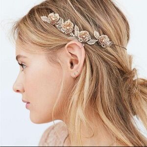 Floral Gold Headband